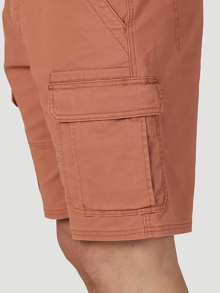 MEN'S WRANGLER AUTHENTICS® STRETCH CARGO SHORT IN GRAIN