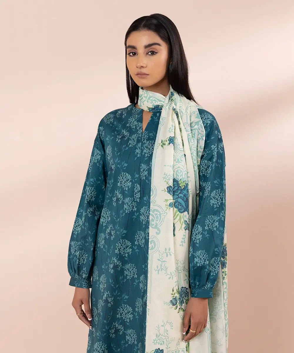 3 Piece - Printed Lawn Suit