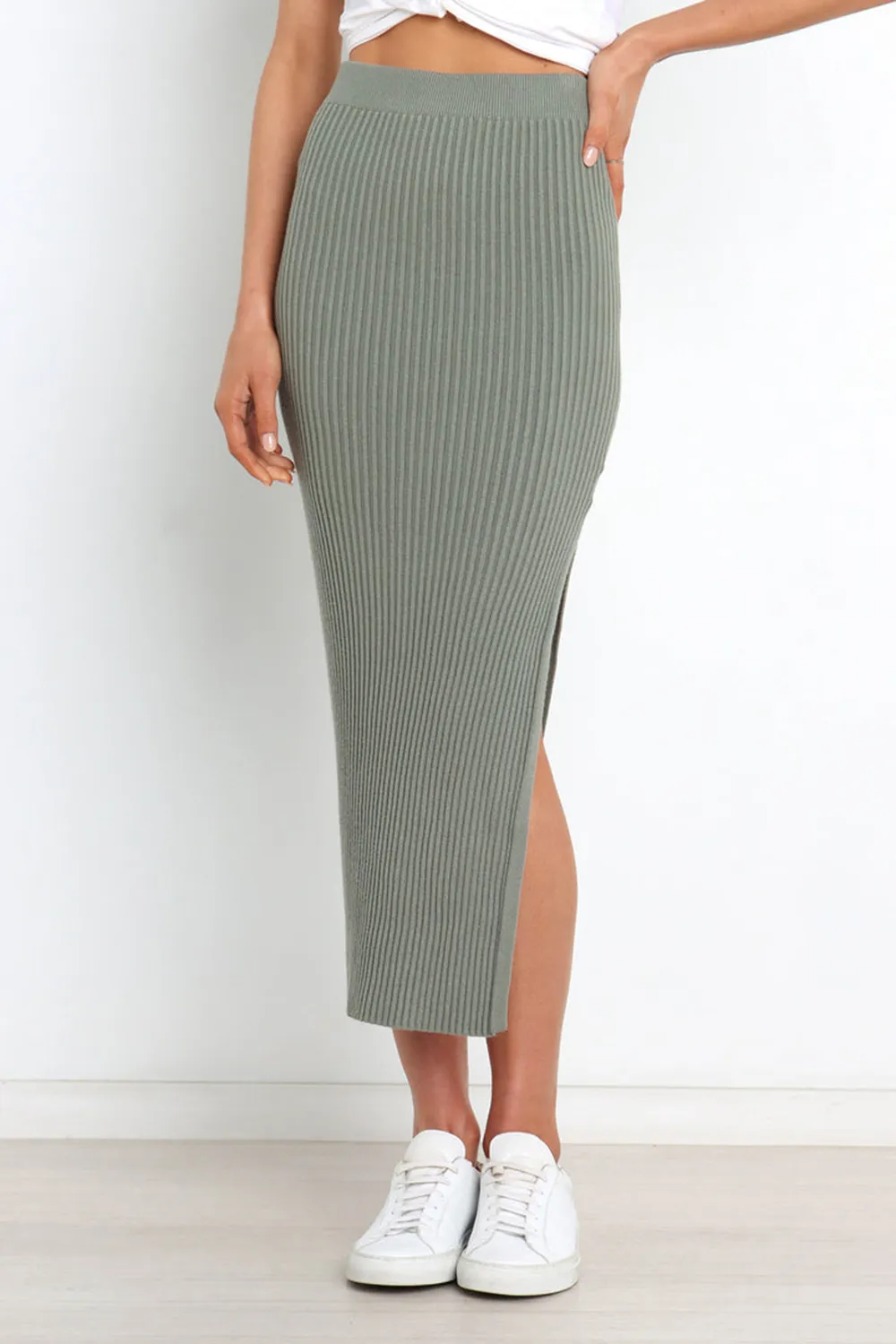 BOWEN SKIRT - OLIVE