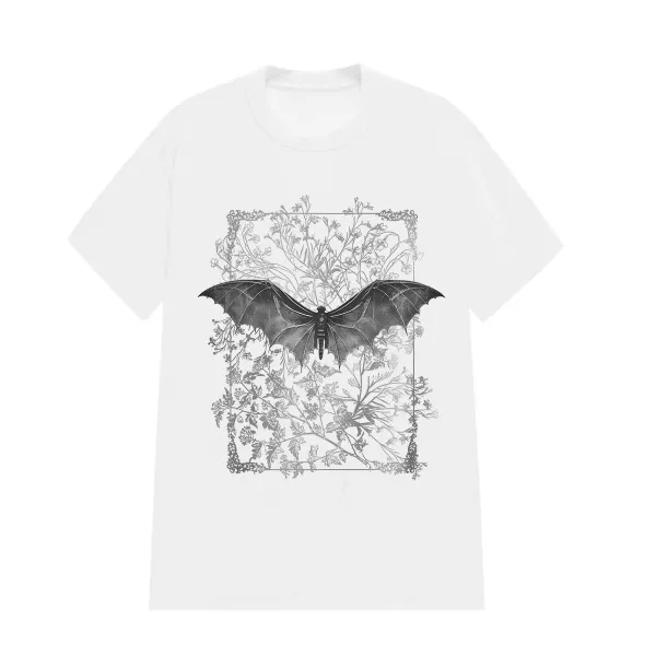 BAT DESIGNED PATTERN PRINTED TEE