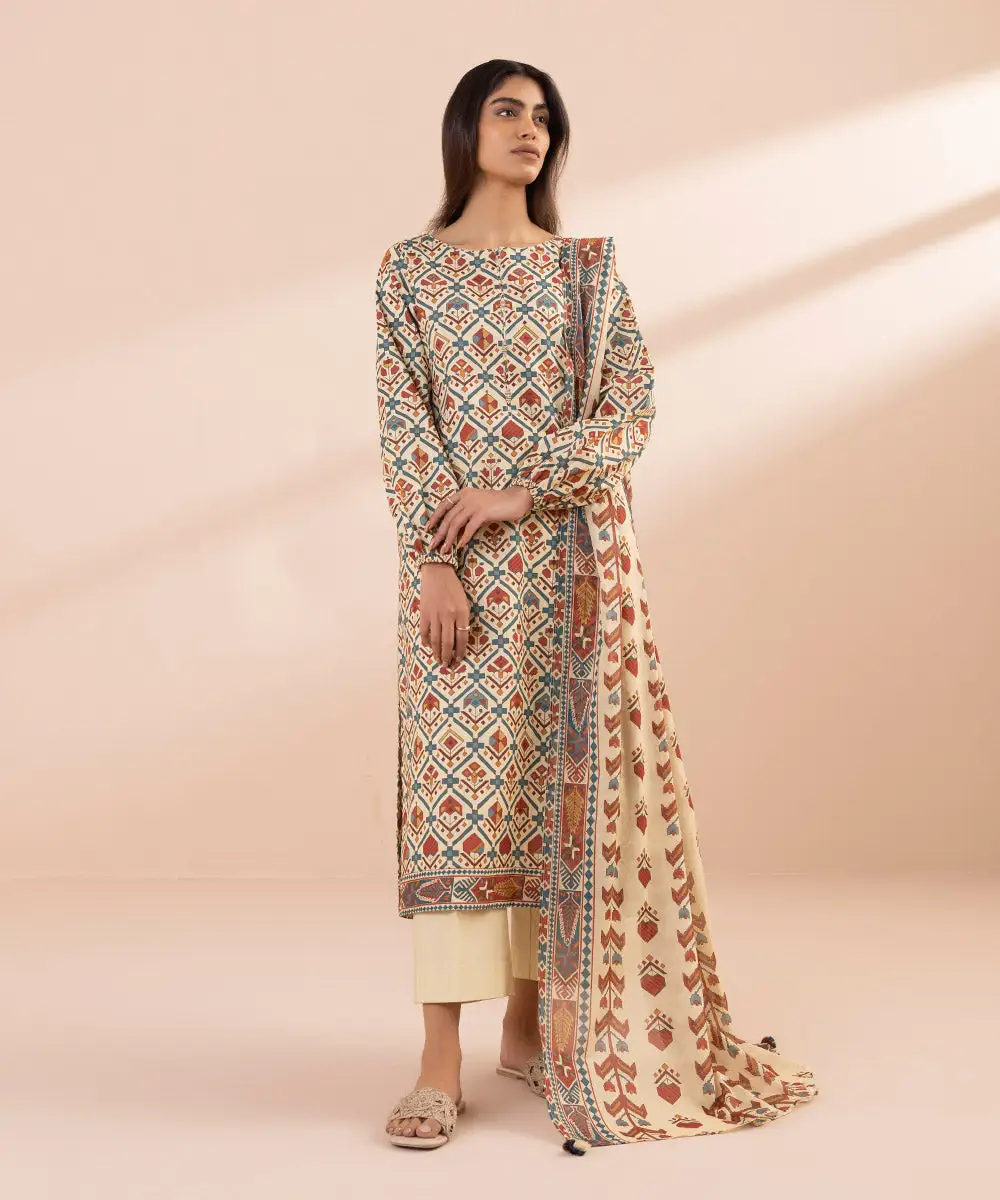 2 Piece - Printed Lawn Suit