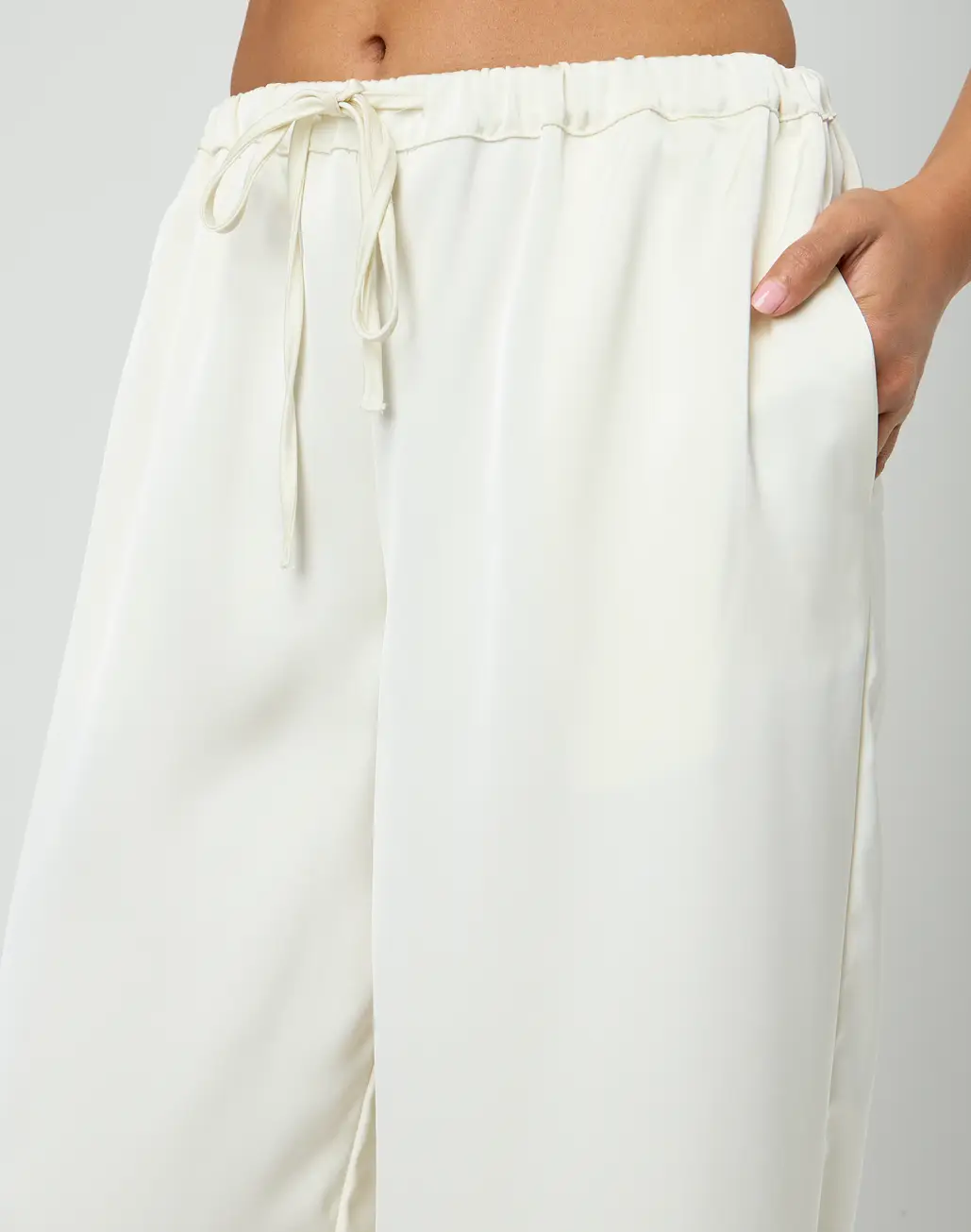 Satin Drawstring Pant