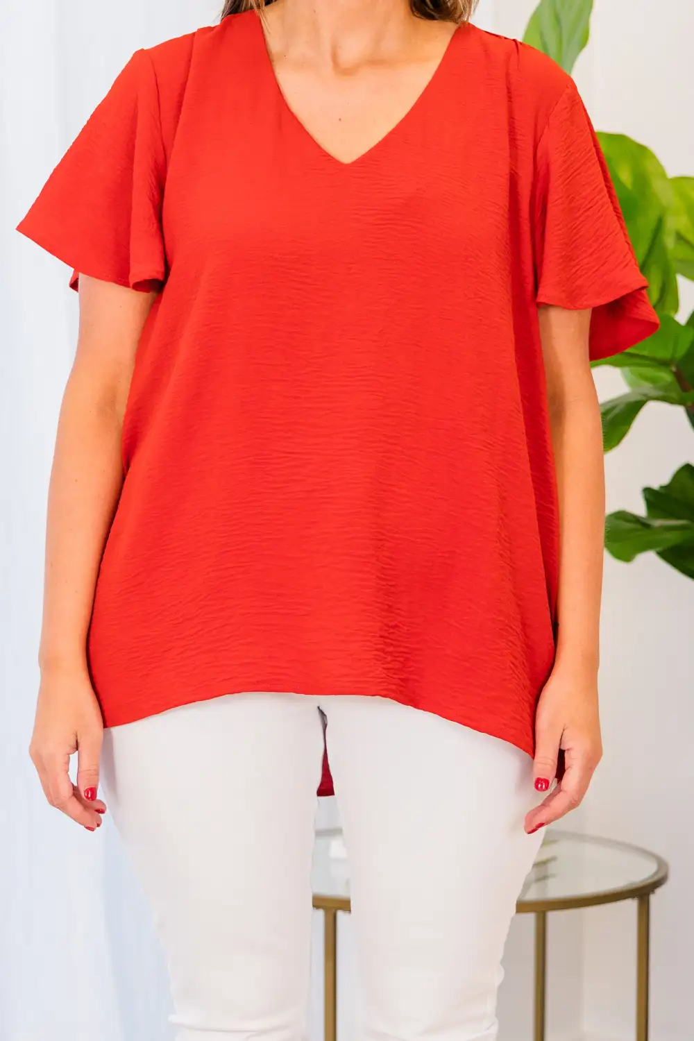 Capital Blouse, Tomato