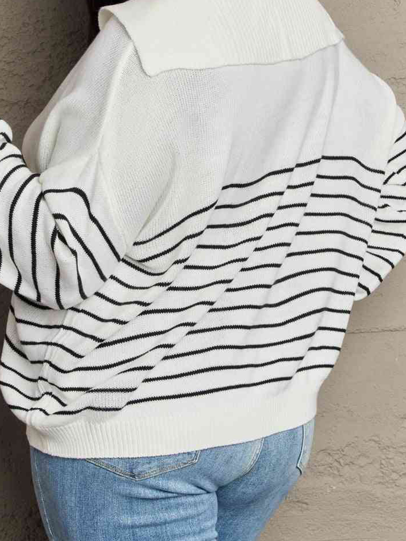 Striped Oversized Knit Top