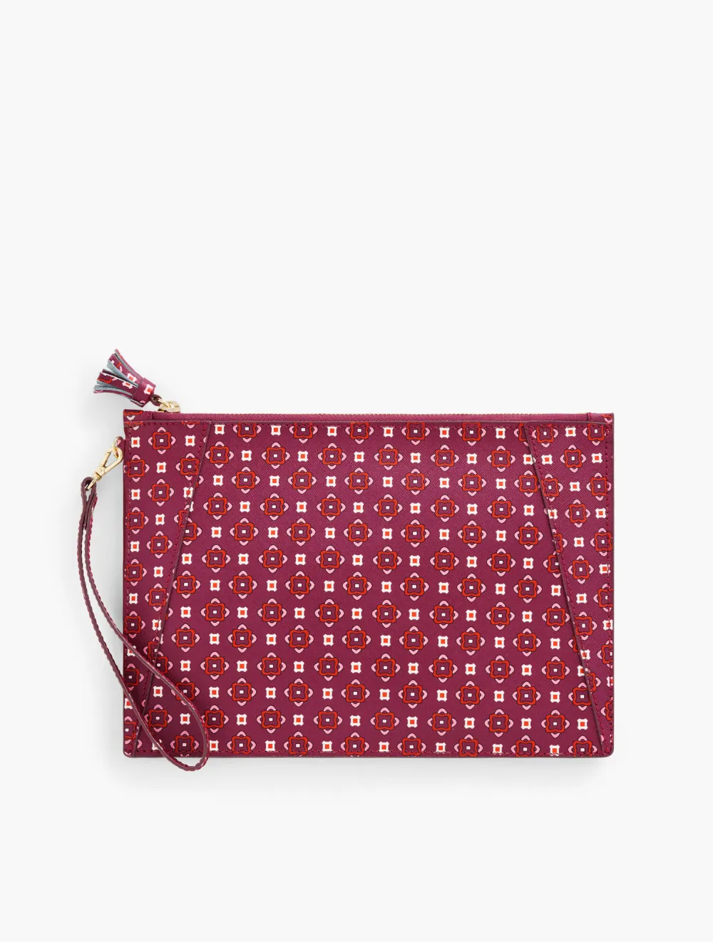 Neely & Chloe™ Leather Zip Pouch - Dainty Medallion