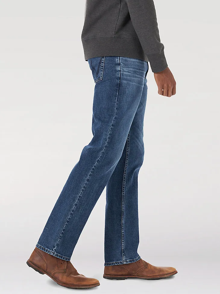 MEN'S RELAXED FIT FLEX JEAN IN MID DENIM