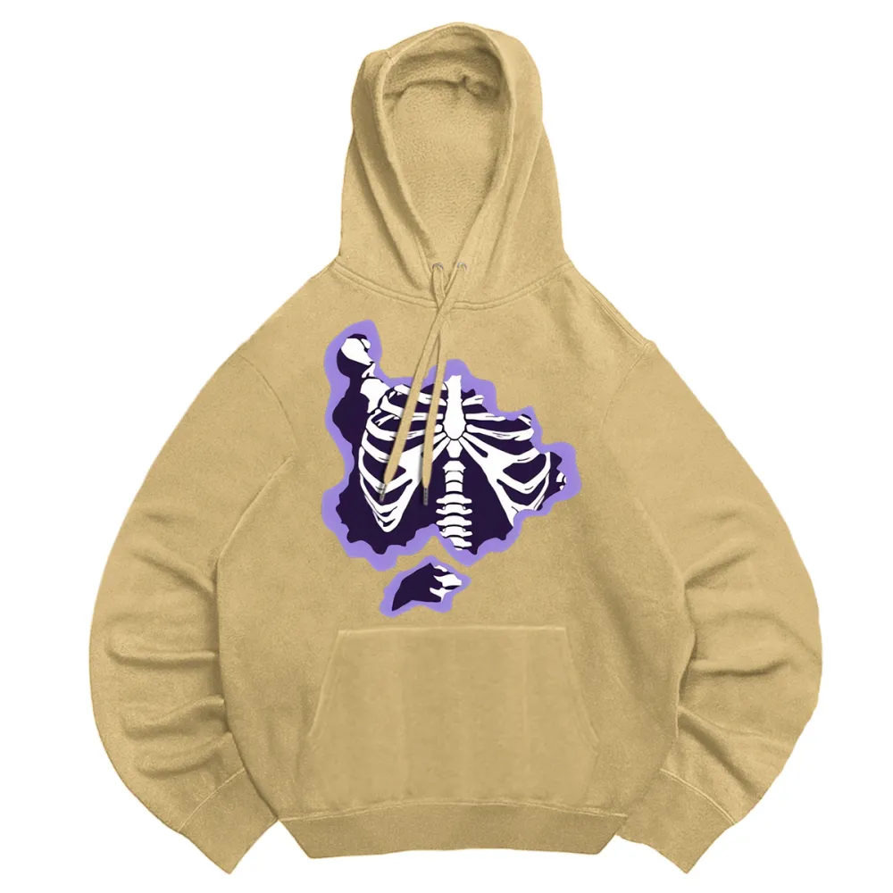 Basic hooded sweatshirt with hood cord