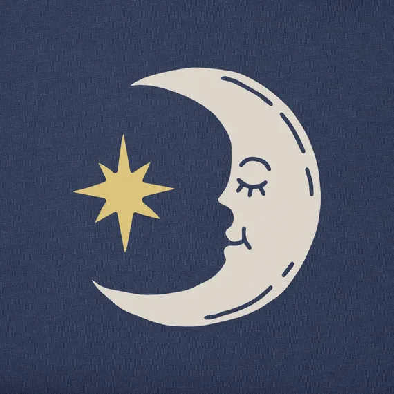 Women's Moon & Star Boxy Crusher Tee