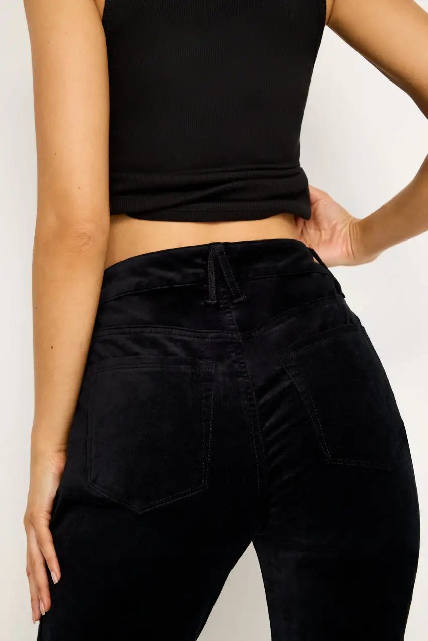 GOOD WAIST SUPER FLARE VELVET PANTS