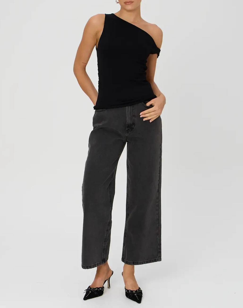 Wide Leg Cropped Jean