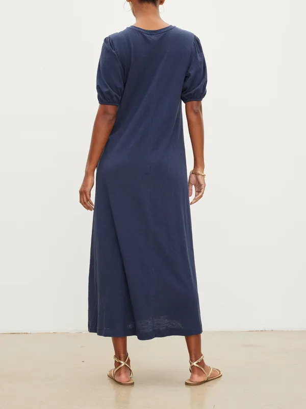 Astrid Cotton Slub Maxi Dress