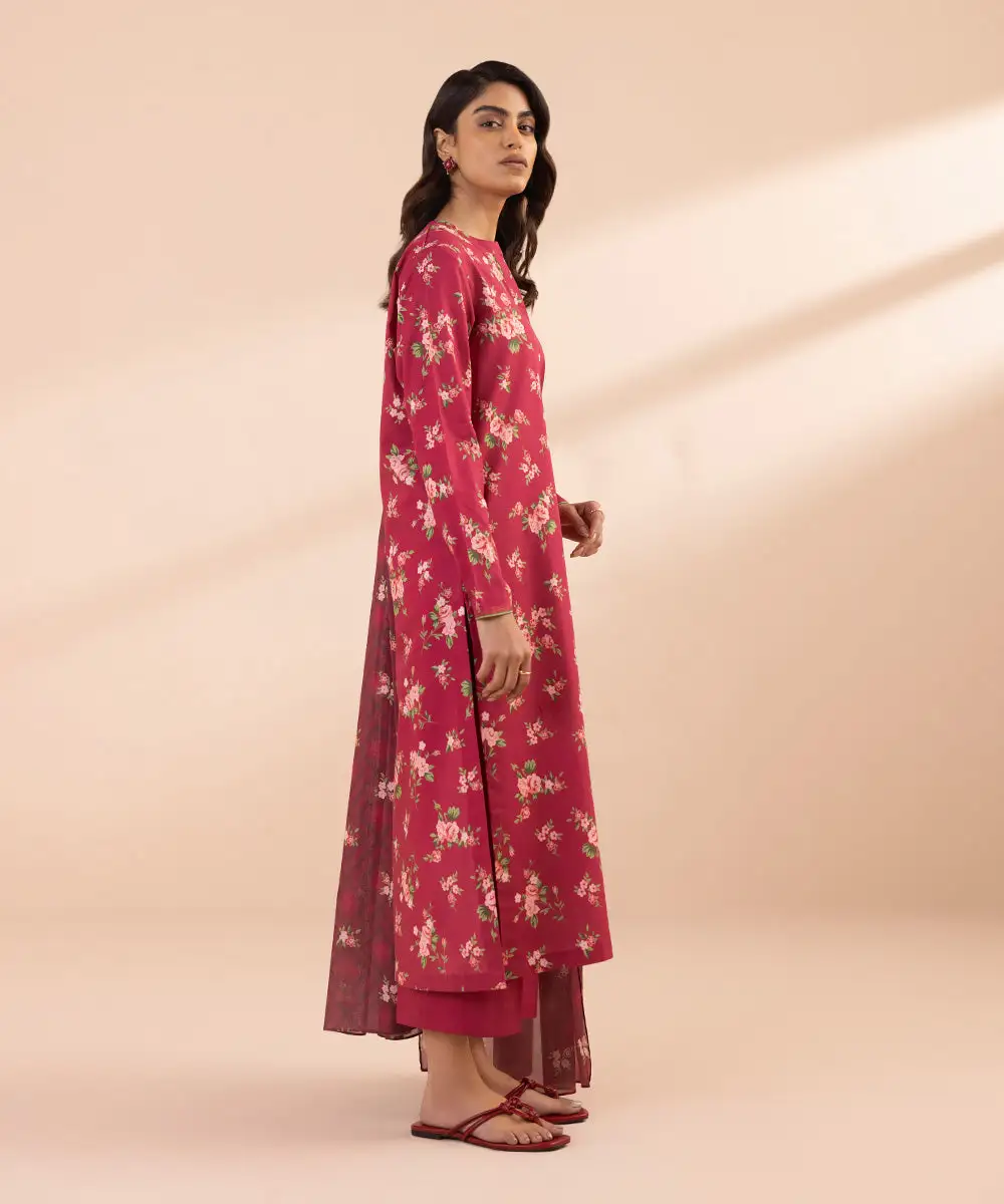 3 Piece - Printed Lawn Suit