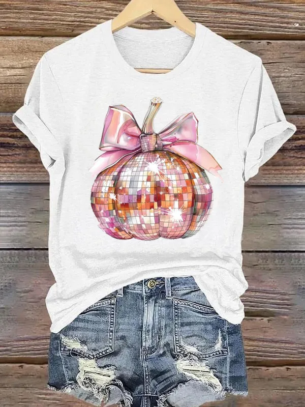 Sequin Pumpkin Tee