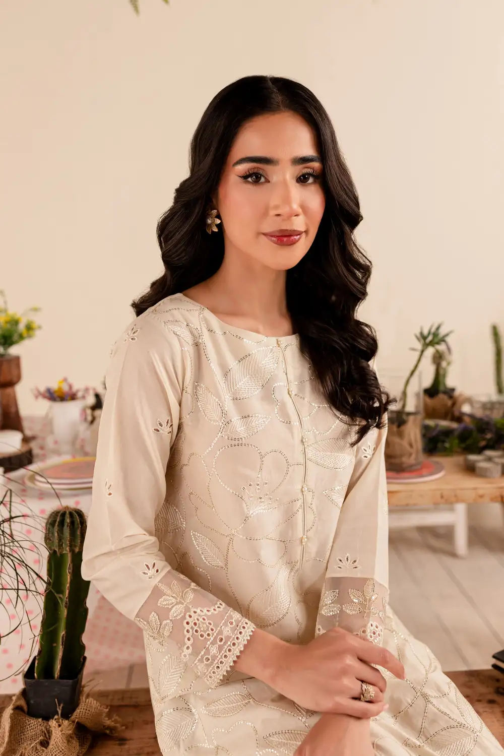 Genesis 2Pc - Embroidered Lawn Dress