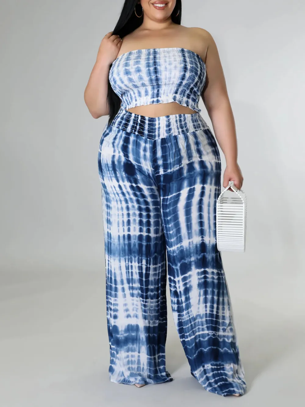 Plus-Size Women'S Trendy Beach Date Pants Set