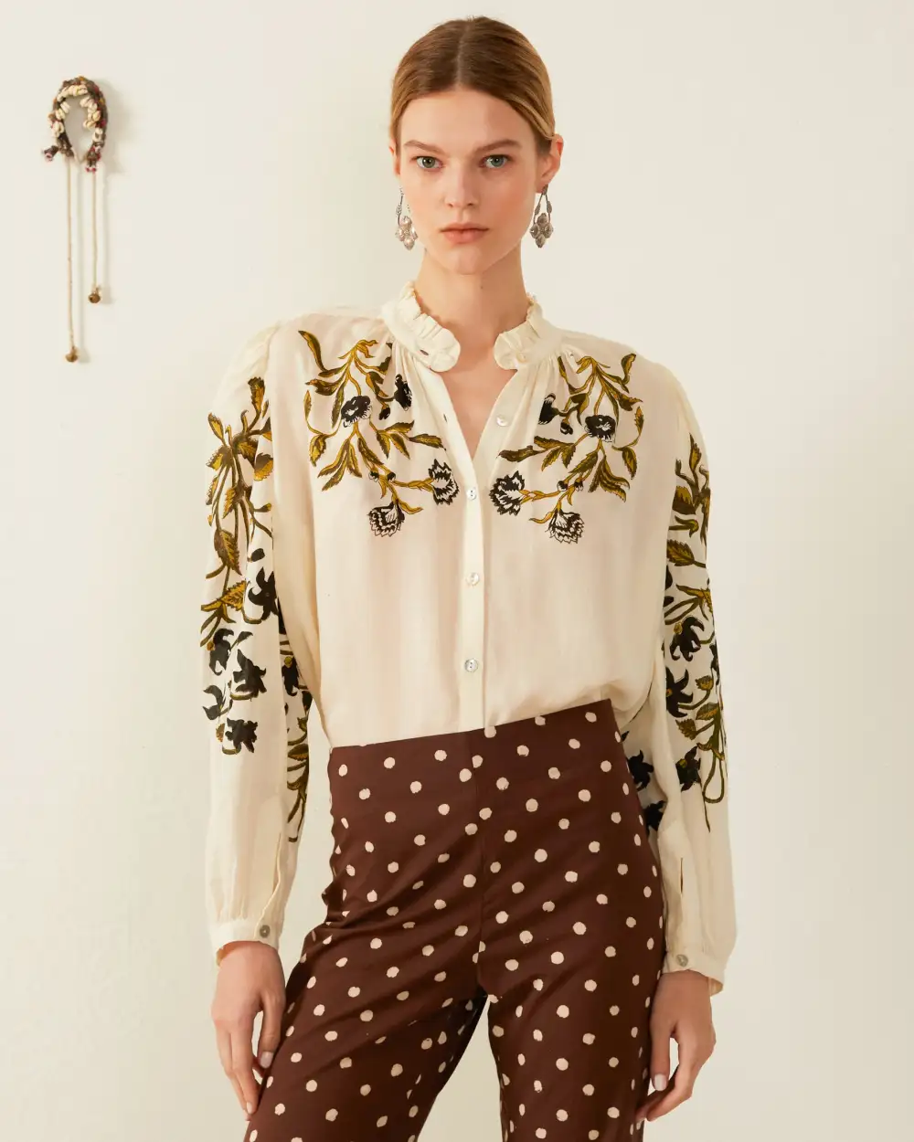 Annabel Olive Lily Valley Shirt