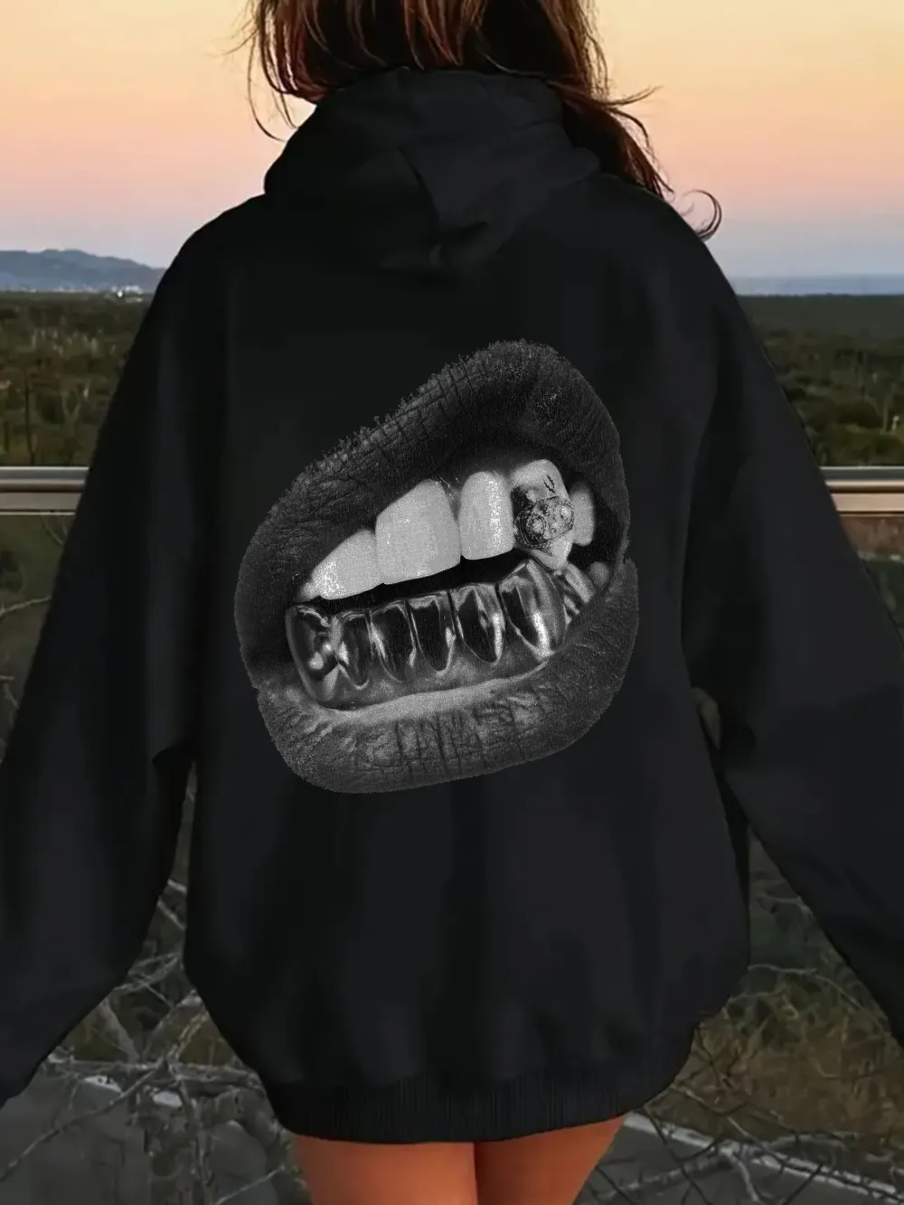 Y2K  Lips  street women's fashion hoodie