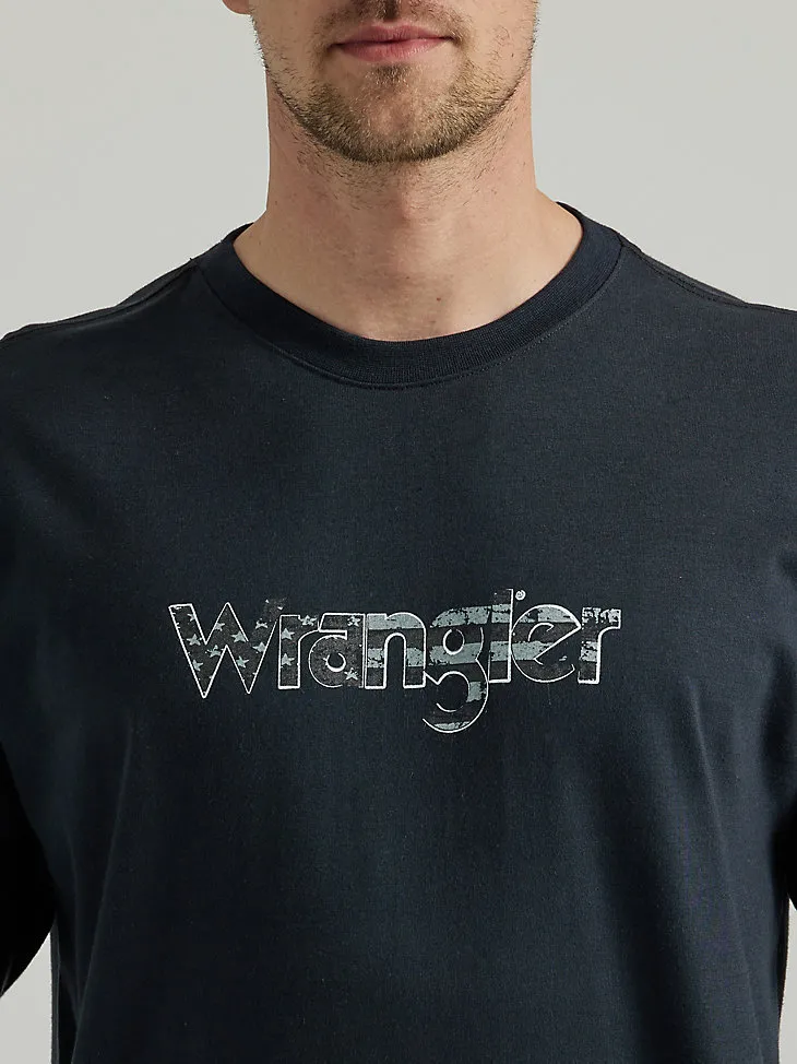 WRANGLER® FR FLAME RESISTANT LONG SLEEVE LOGO GRAPHIC T-SHIRT IN BLACK