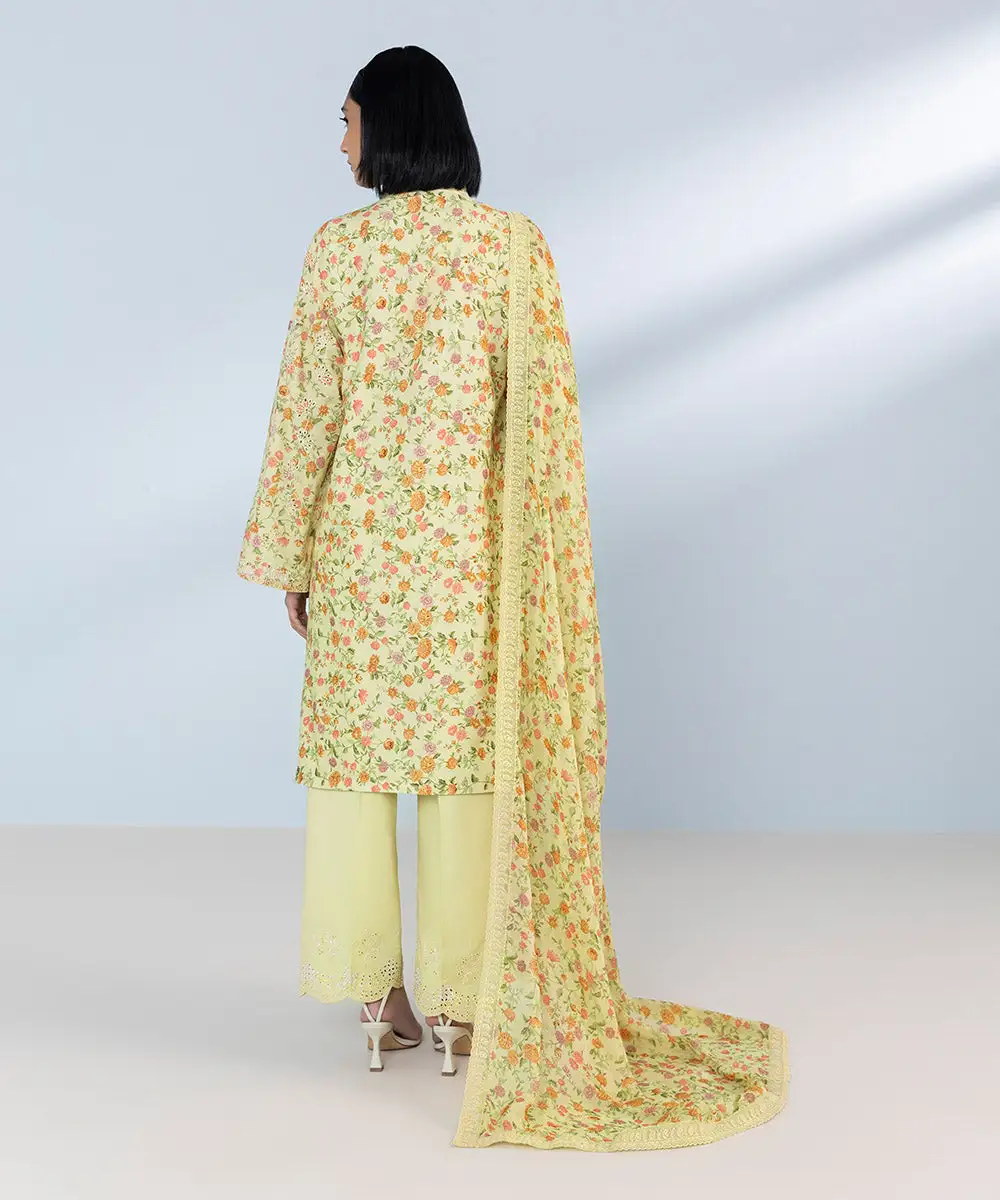 3 Piece - Embroidered Lawn Suit