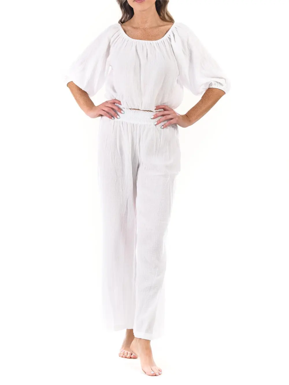 Bondi Set Pants / White