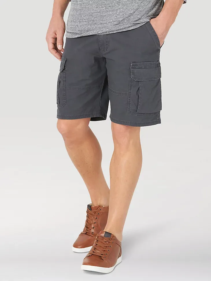 MEN'S WRANGLER AUTHENTICS® STRETCH CARGO SHORT IN GRAIN