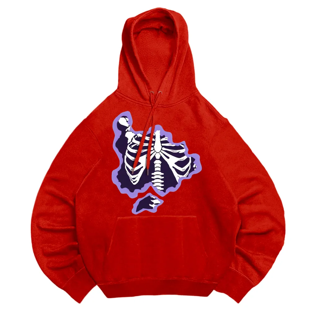 Basic hooded sweatshirt with hood cord