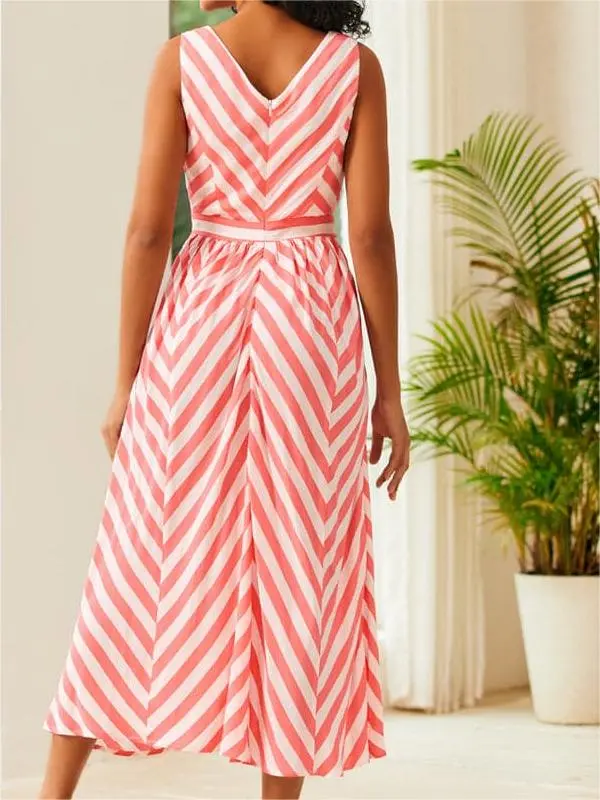 Sunbeam Striped Midi Dress