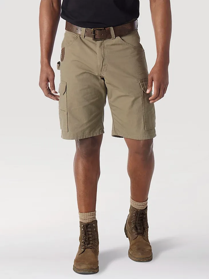 WRANGLER® RIGGS WORKWEAR® RIPSTOP RANGER CARGO SHORT IN BARK