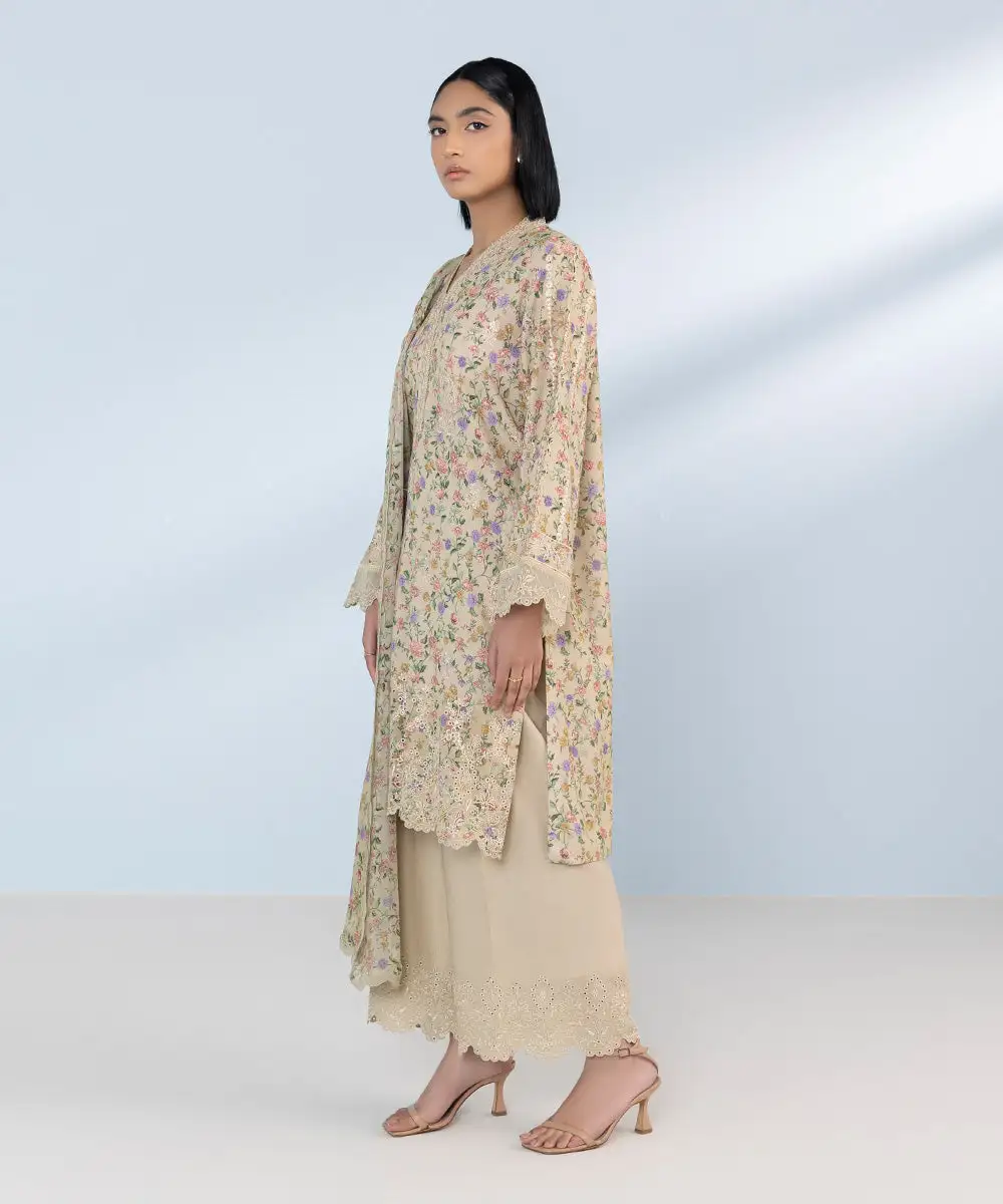 3 Piece - Embroidered Lawn Suit