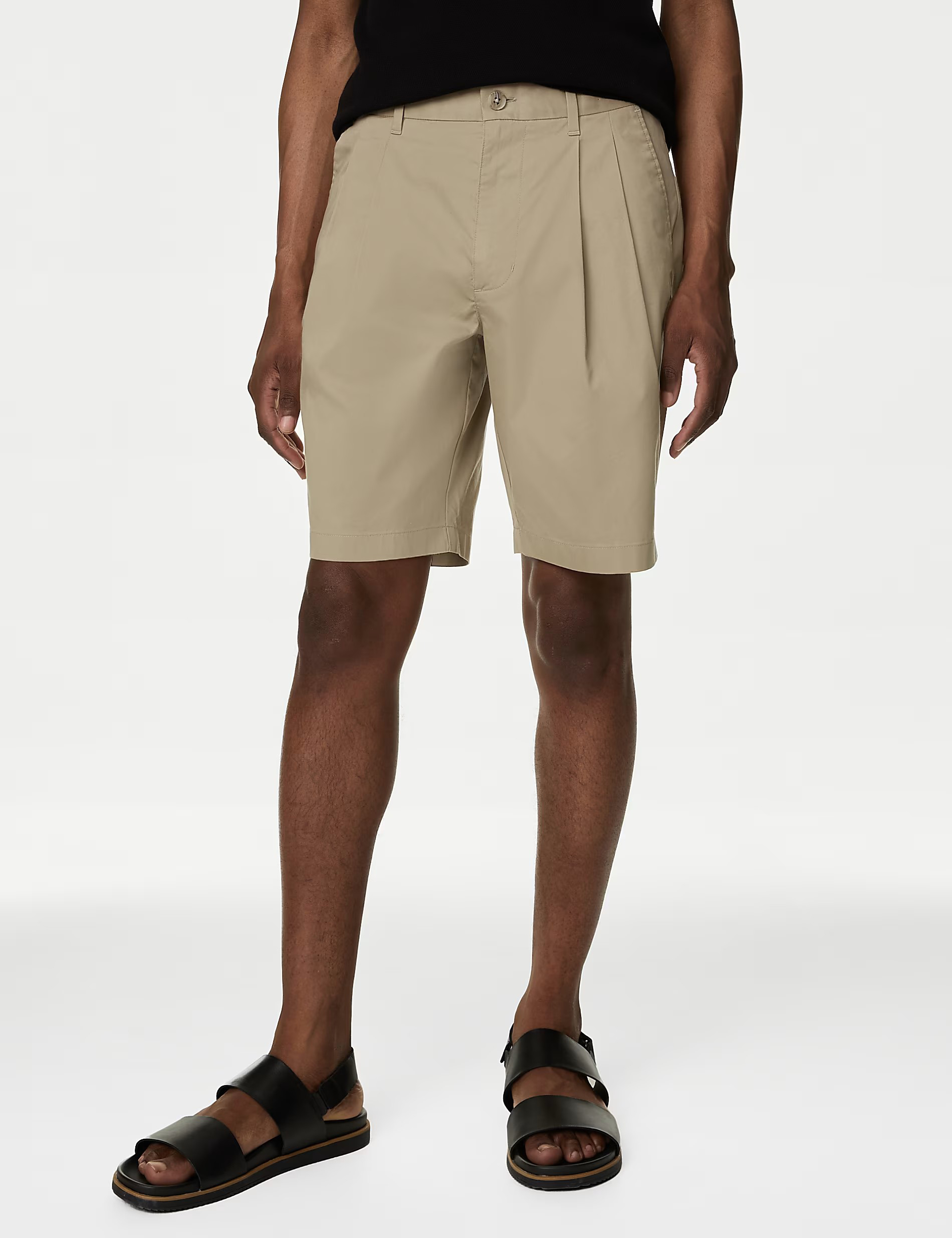 Super Lightweight Twin Pleat Chino Shorts