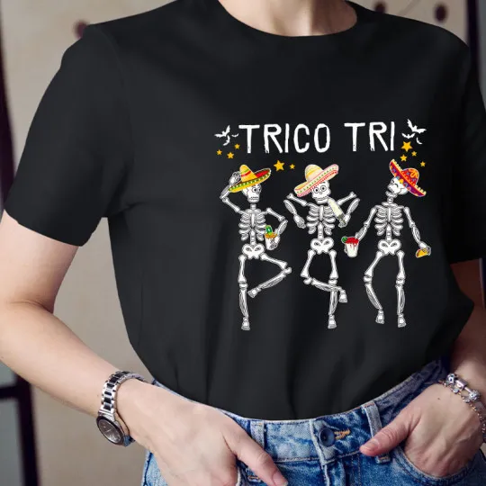 Trico Tri Halloween Spanish Teacher T-Shirt