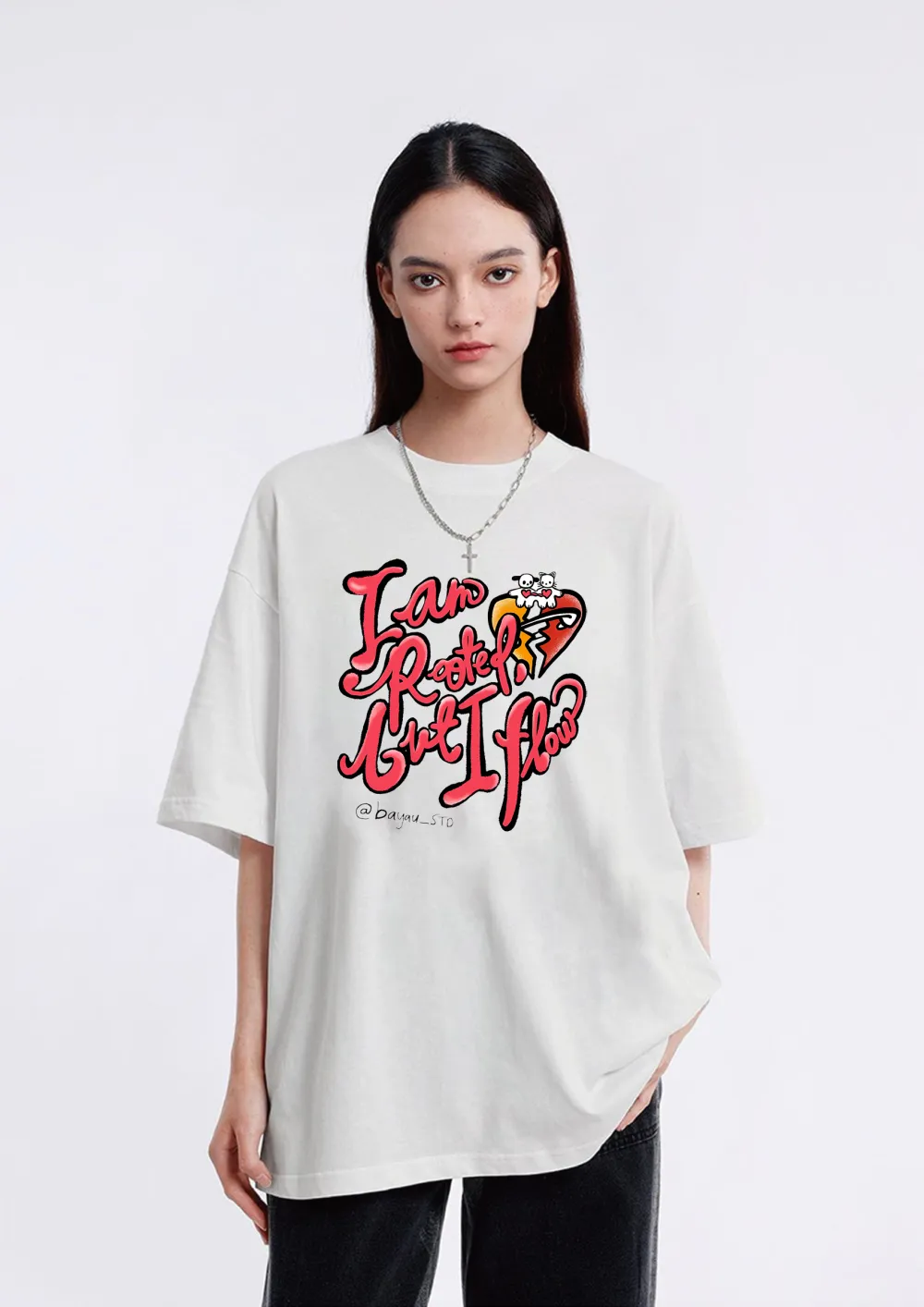 Women's Art Letter Printed T-shirt