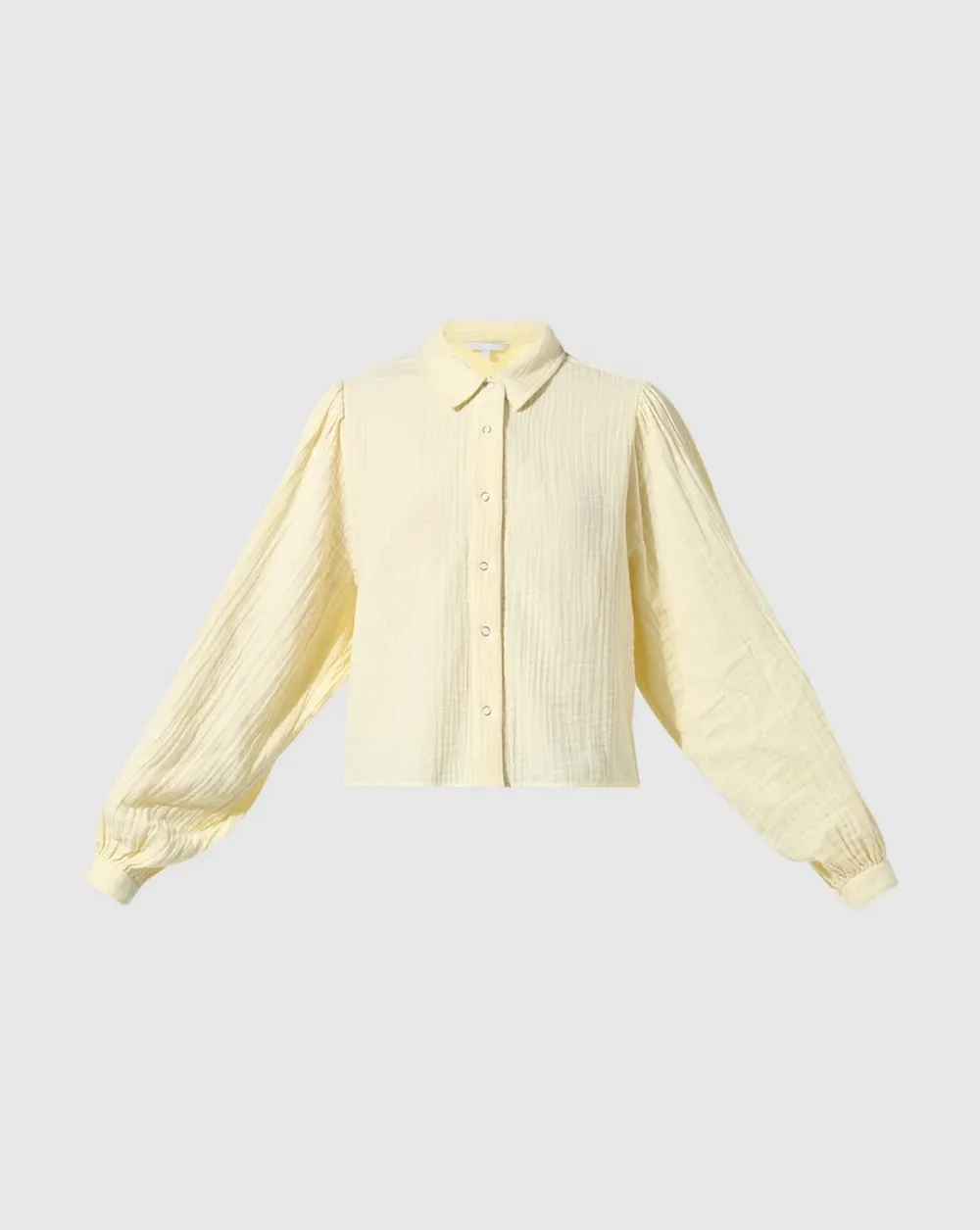 Yellow Puff Sleeves Shirt