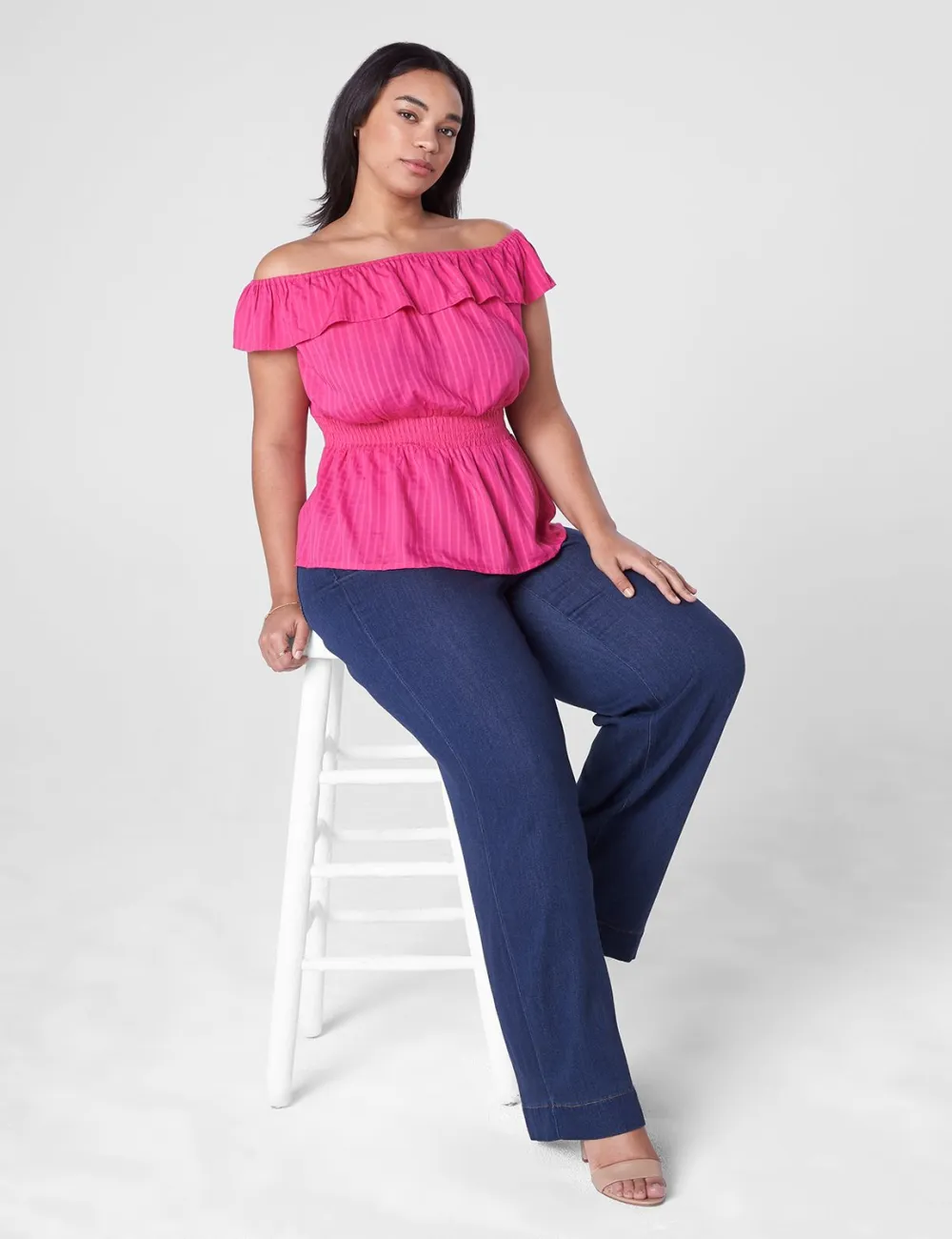 Off-The-Shoulder Peplum Top