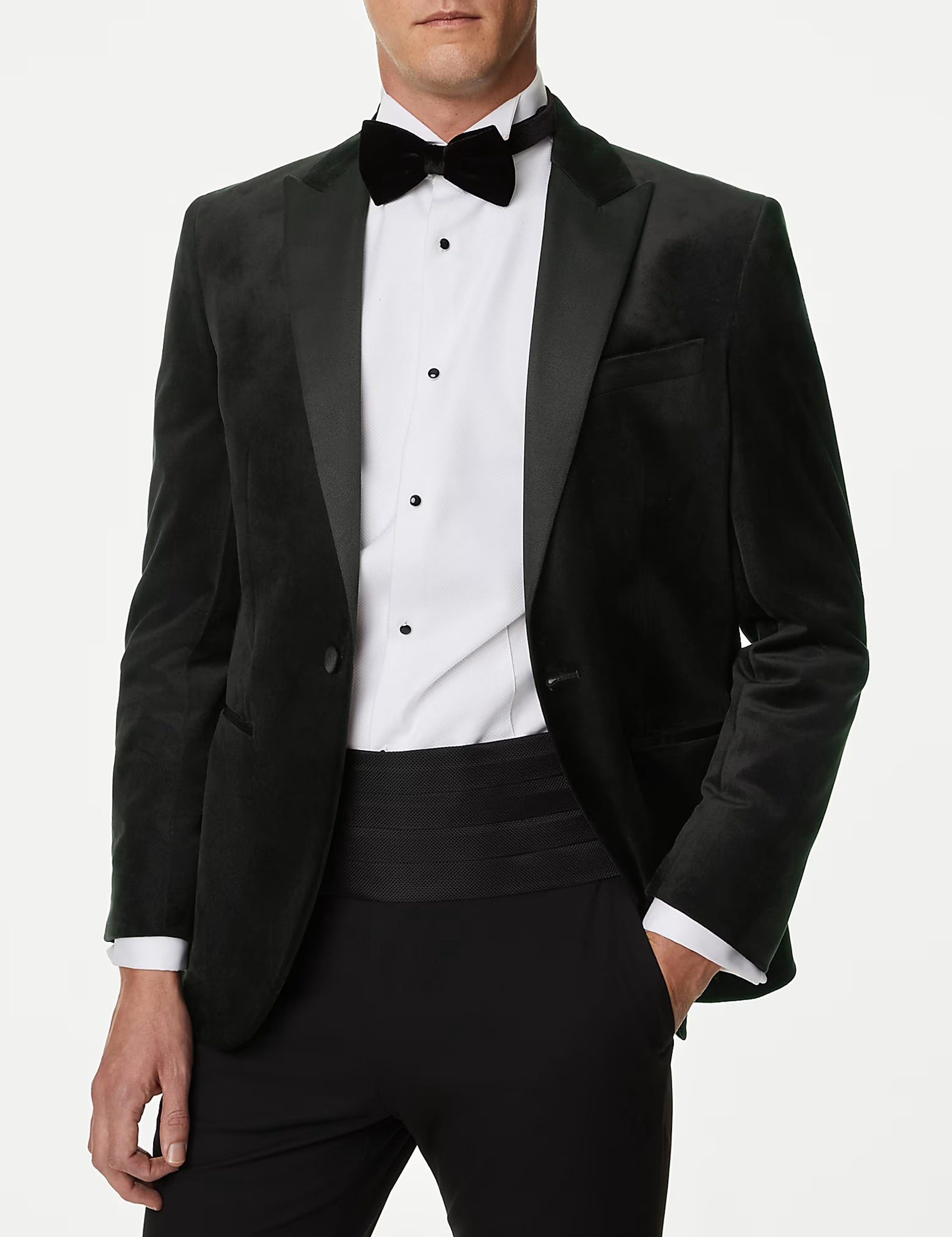 Slim Fit Velvet Tuxedo Jacket