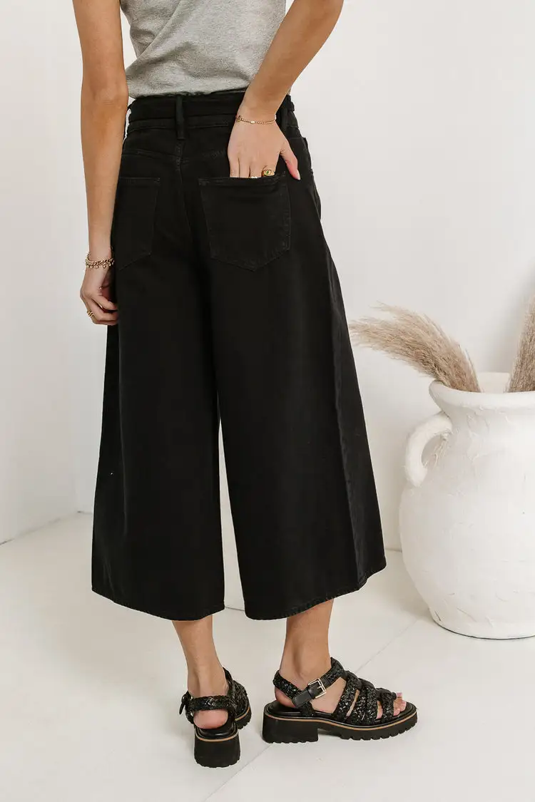 BRUCE CULOTTES IN BLACK - FINAL SALE