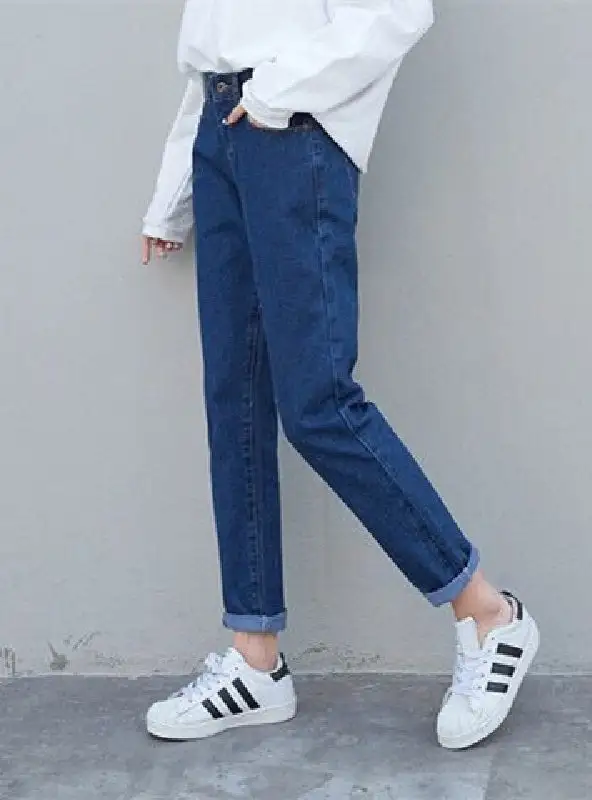 Slim Pencil Pants Vintage High Waist Jeans