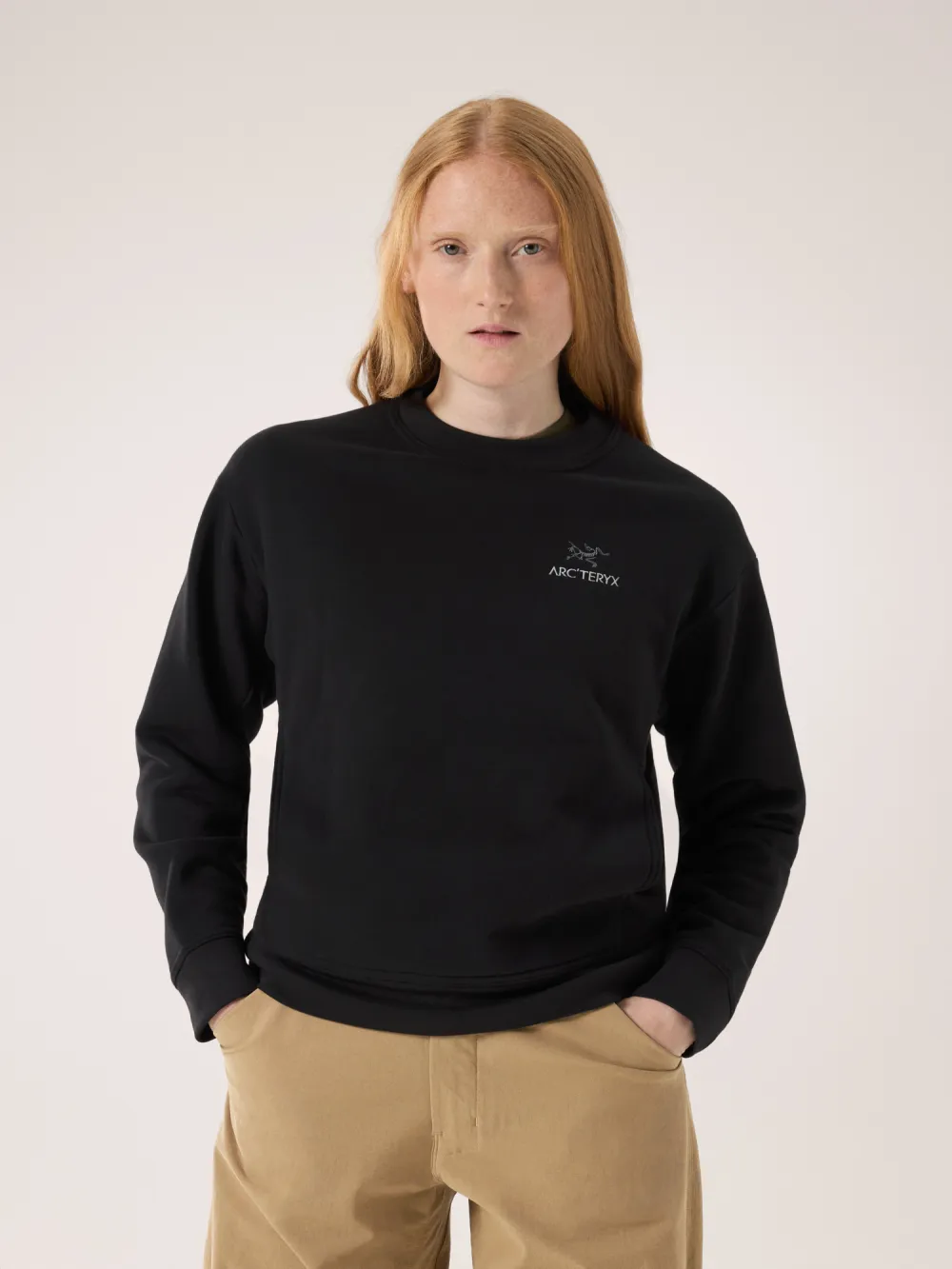 Emblem Fleece Crew Neck Pullover Women's