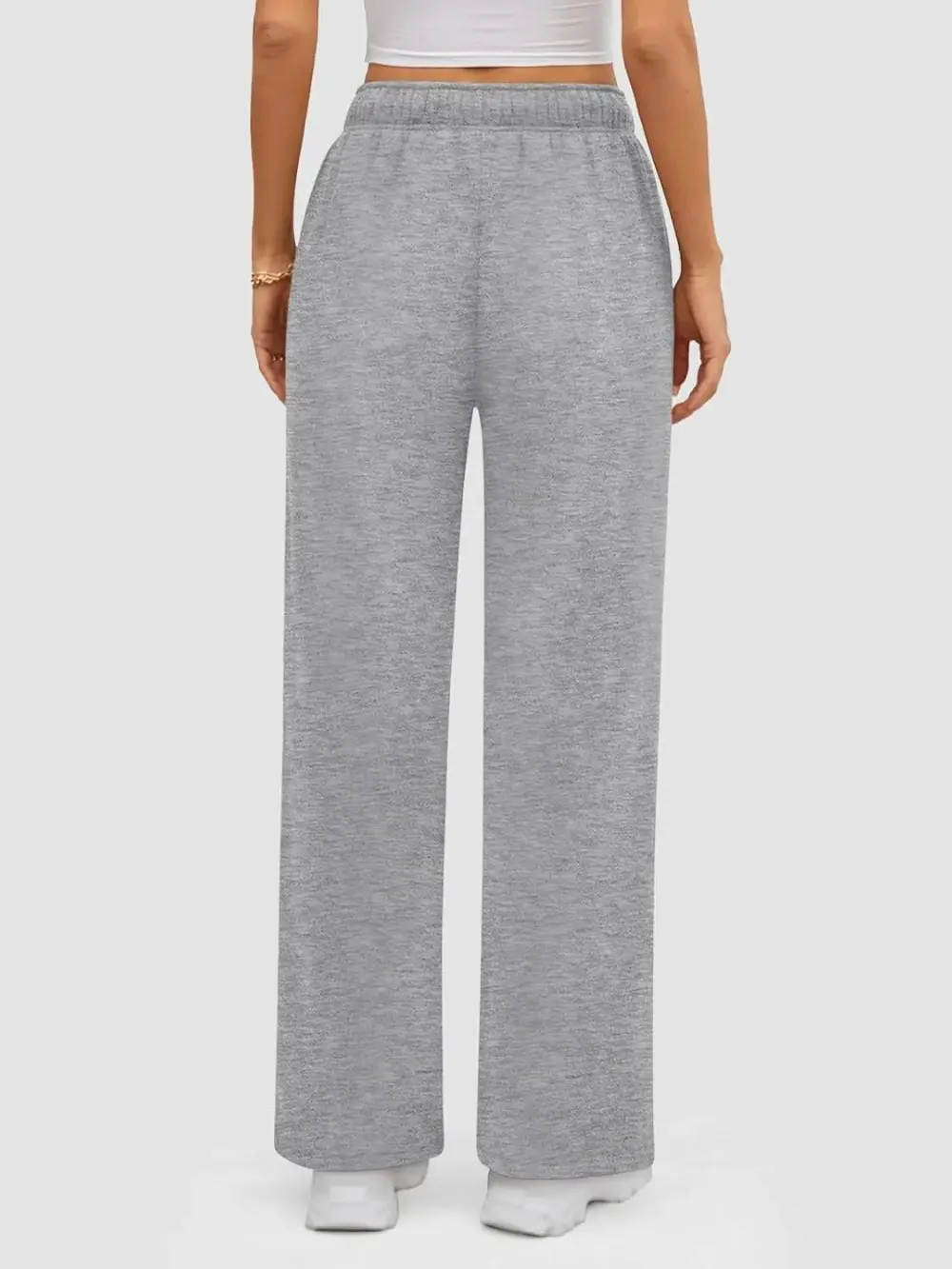 Baggy Sweatpant Fleece Lined Straight Leg Pants