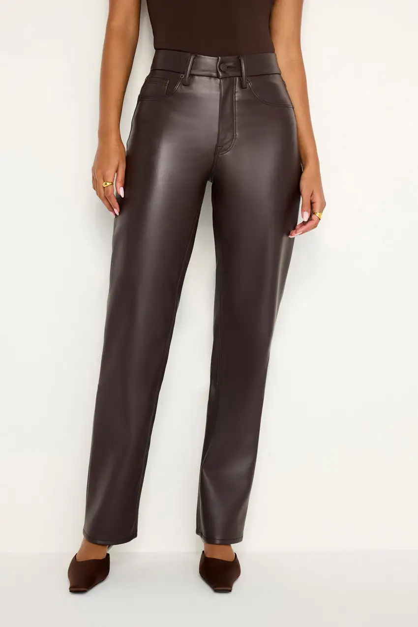 GOOD ICON FAUX LEATHER PANTS