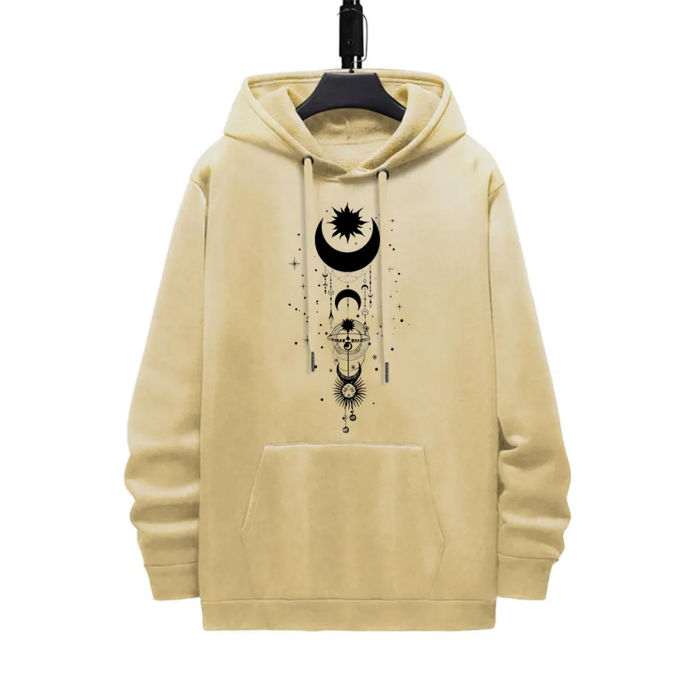 THE MOON PATTERN PRINTED HOODIE