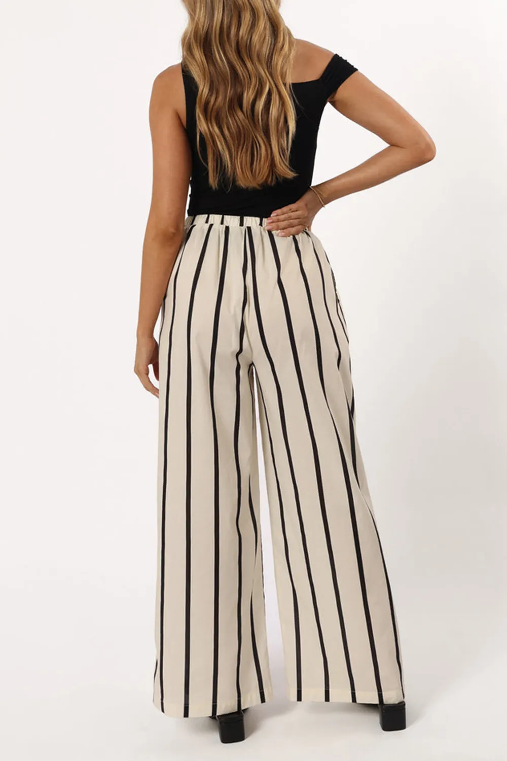 SILVIA PANT - CREAM STRIPE