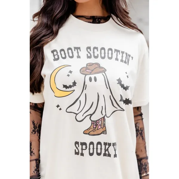 Boot Scootin Spooky Oversized Graphic Tee