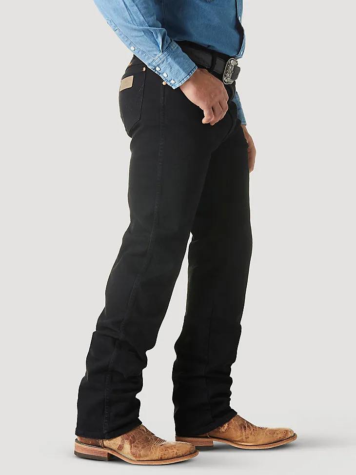 WRANGLER® COWBOY CUT® ORIGINAL FIT ACTIVE FLEX JEANS IN BLACK