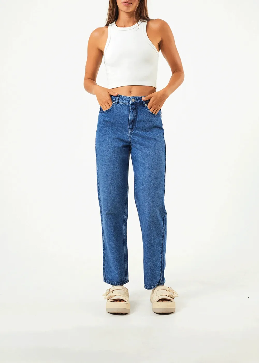 SHELBY - HEMP DENIM WIDE LEG JEAN