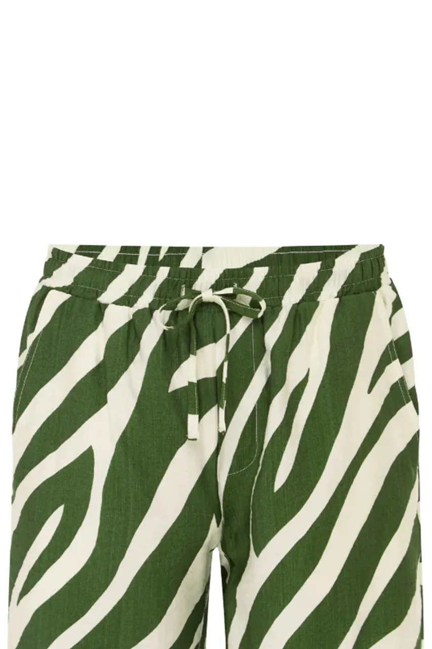 ZEBRA PRINT GREEN ABE SHORT