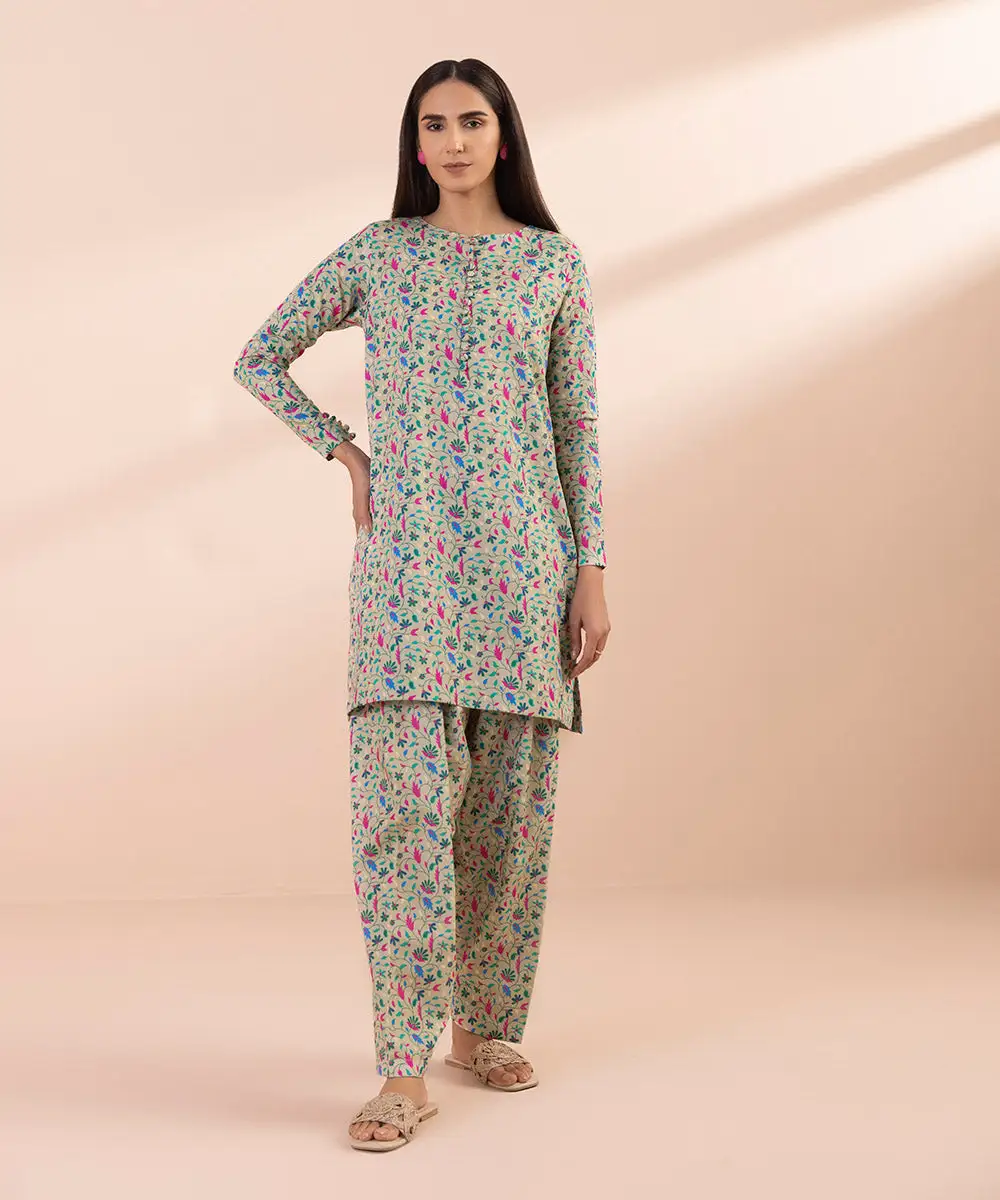 2 Piece - Printed Lawn Suit