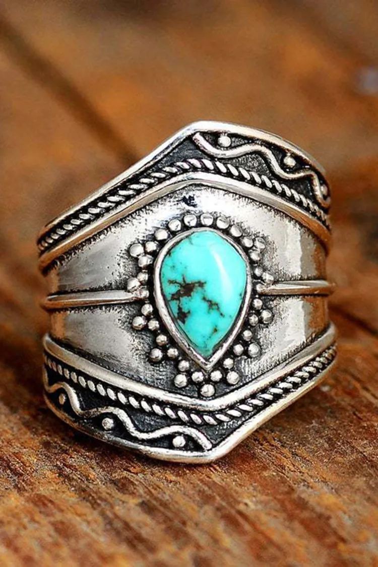 Western Vintage Turquoise Ring