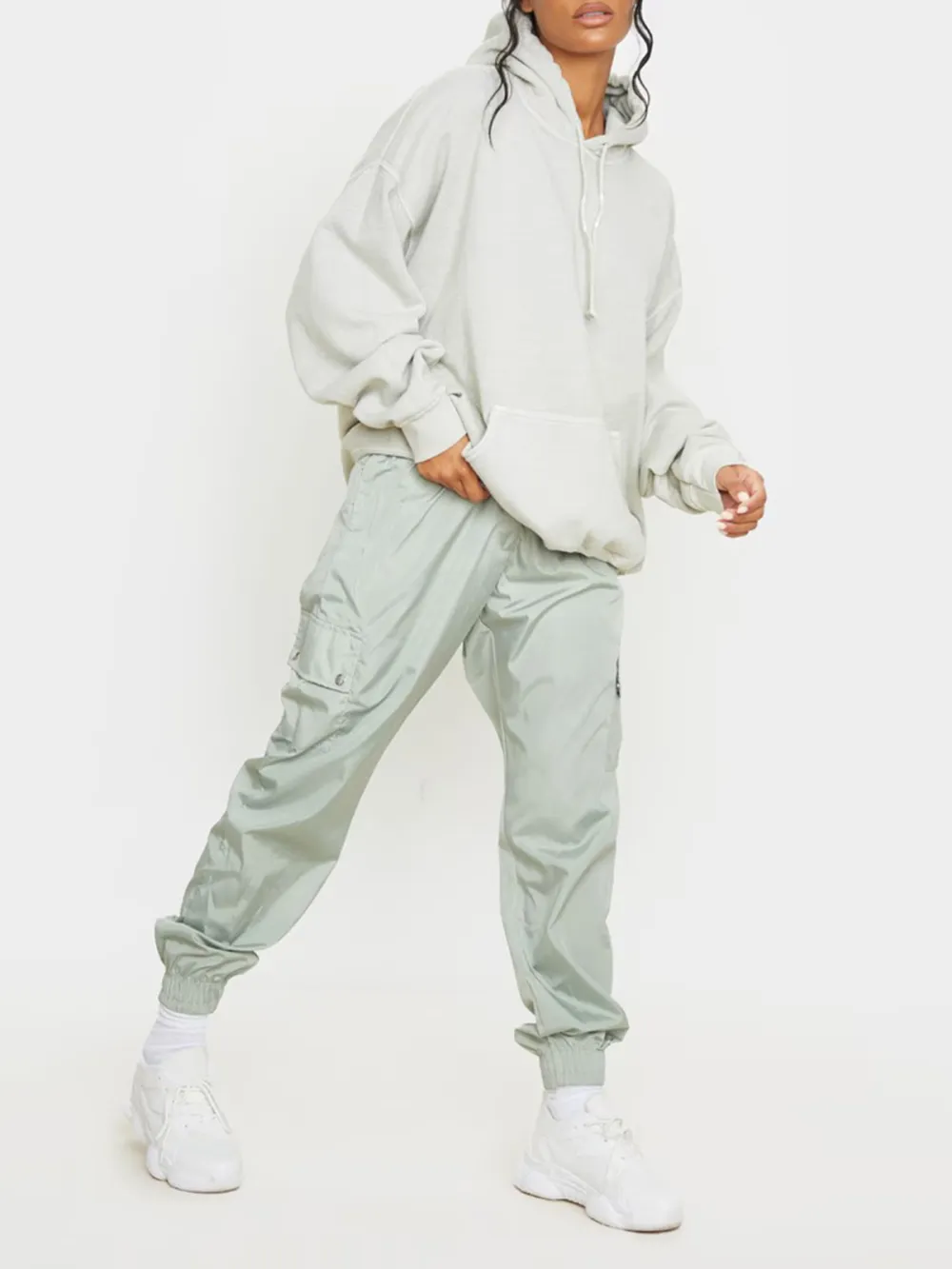 Sage Oversized Fitting Hoodie