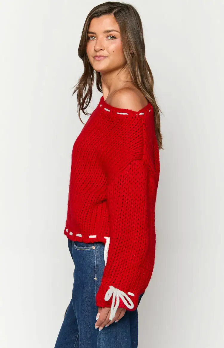 Bea Red Sweater